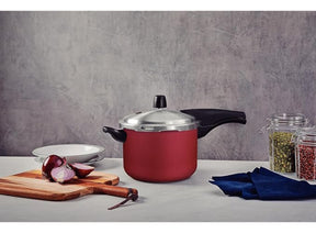 Panela De Pressão 4,5l Tramontina Vancouver Effect 20591-720 Cor Vermelho