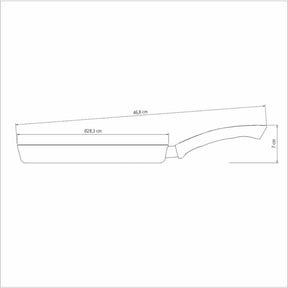 Panquequeira Antiaderente 28 Cm Paris Tramontina Cor Vermelho