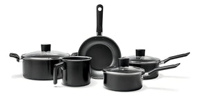 Conjunto Jogo Panela Antiaderente Brinox Preto Ebony 5 Peças