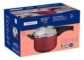 Panela De Pressão 4,5l Tramontina Vancouver Effect 20591-720 Cor Vermelho