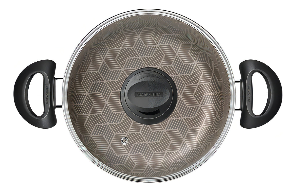 Jogo De Panelas Tramontina Paris Texure 7 Peças + Colher