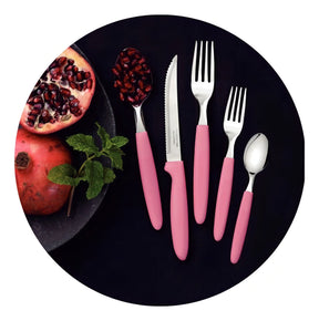 Faqueiro Inox Tramontina Ipanema 30 Peças Jogo De Talheres Cor Rosa