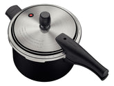 Panela De Pressão 4,5 L Vancouver Effect Preto Tramontina