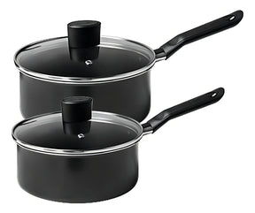 Conjunto Jogo Panela Antiaderente Brinox Preto Ebony 5 Peças