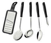 Tramontina Easy jogo de utensílios em aço Inox 5 peças cor preto