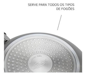 Jogo De Panelas 5 Peças Ceramic Life Marble Blend Brinox
