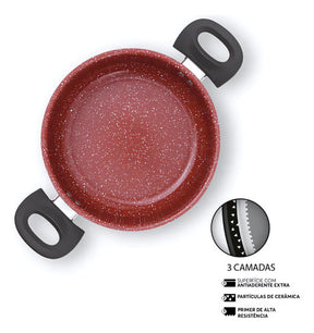Jogo De 6 Panelas Cerâmicas Antiaderente Life Easy Brinox